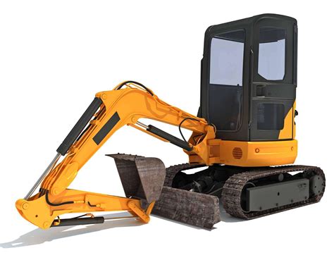 mini excavator 3d model|3d excavator model download.